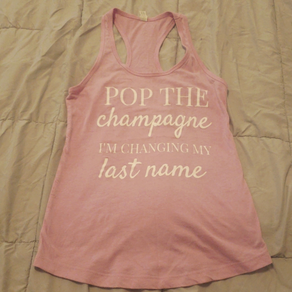 Racerback tank for Bride to Be